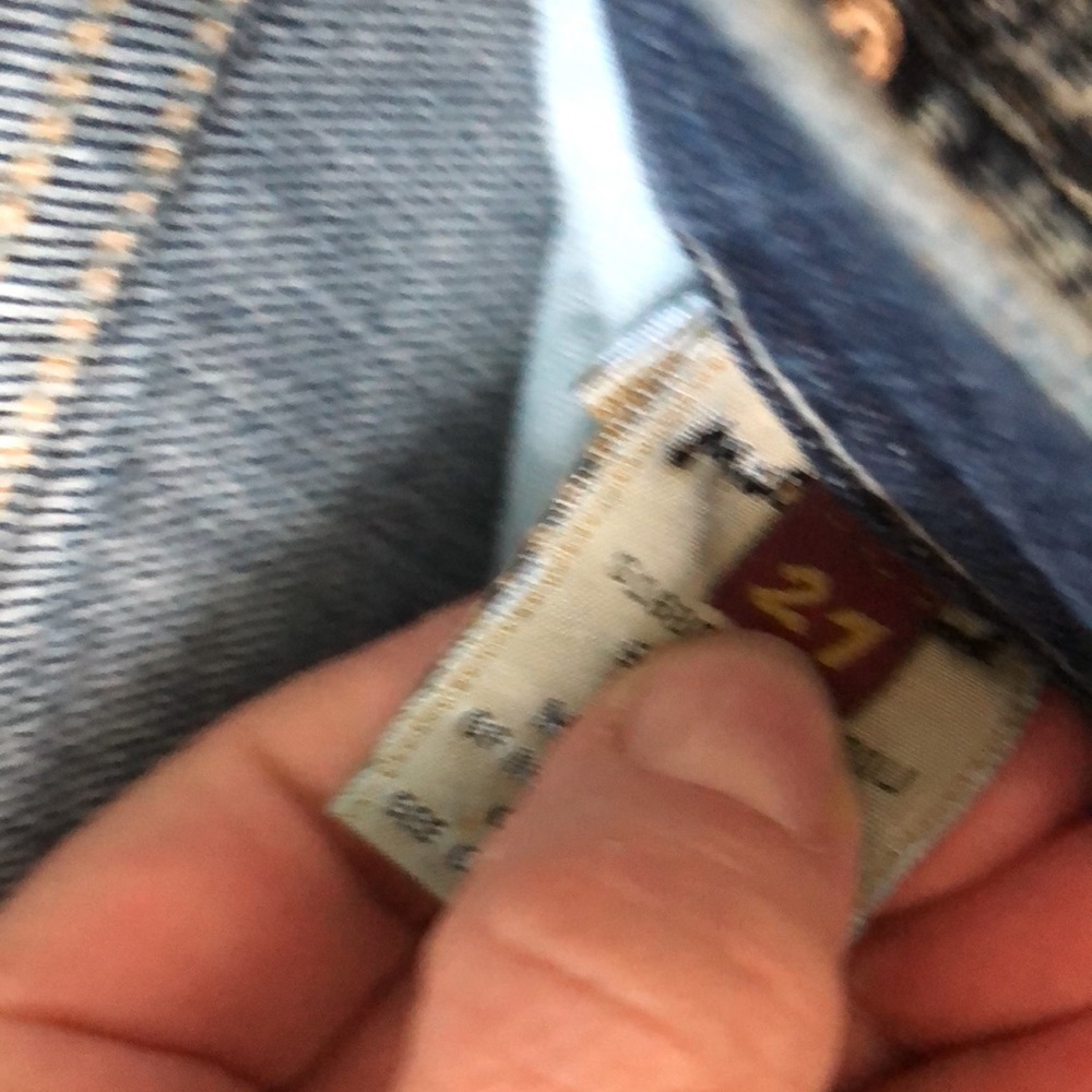 7 for all mankind jeans mini skirt, size 27. - Picture 10 of 13